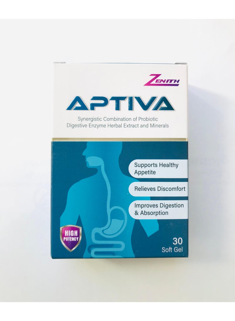 Zenith Aptiva Soft gel for Healthy Appetite and Digestion 30's - Image 2